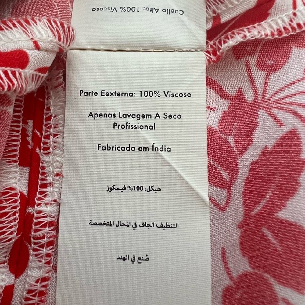 Diane von Furstenberg tie front Mini Cherry Print Dress Size S - Picture 9 of 10